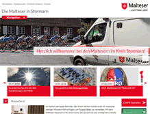 Tablet Screenshot of malteser-stormarn.de